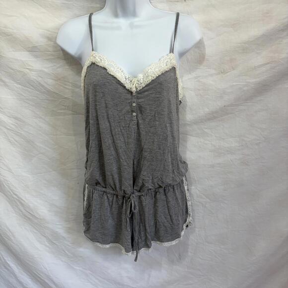 Other - Victoria’s Secret jersey knit lace romper sz medium